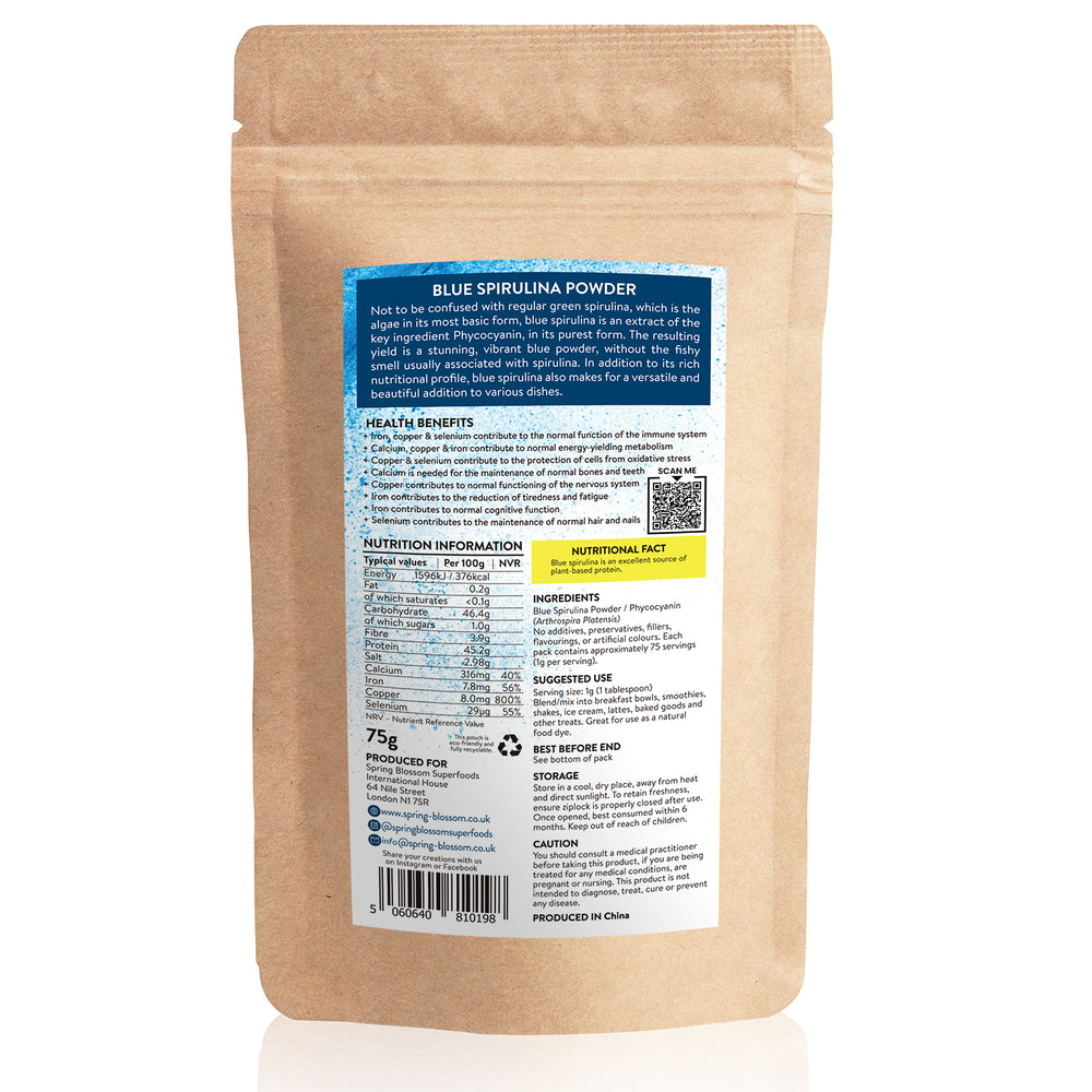 5-75g Pure Blue Spirulina Powder (Phycocyanin)