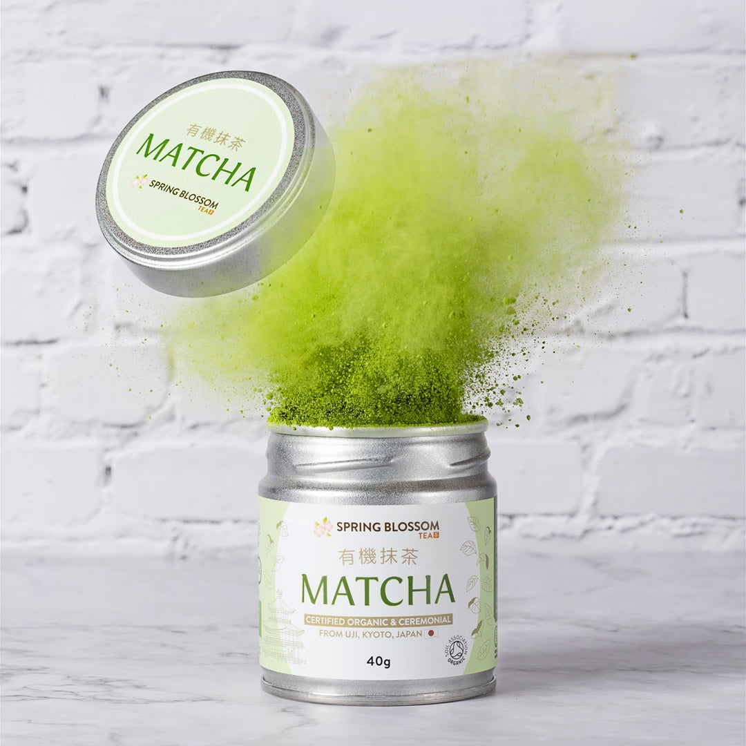 Organic Ceremonial Grade Japanese Matcha Tea, 80g Set – Spring Blossom ...