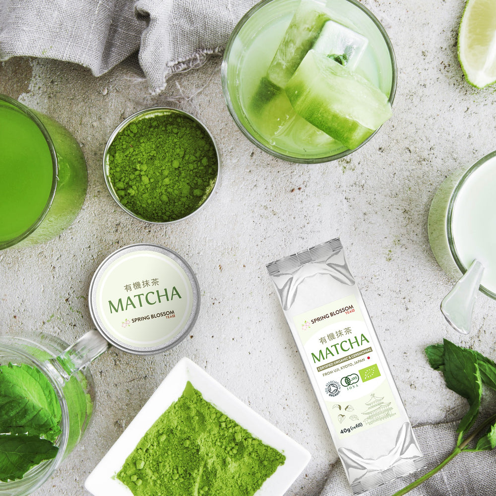 Organic Ceremonial Grade Japanese Matcha Tea, 40g Refill – Spring