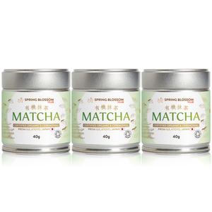 Organic Ceremonial Grade Japanese Matcha Tea, 40g Tin – Spring